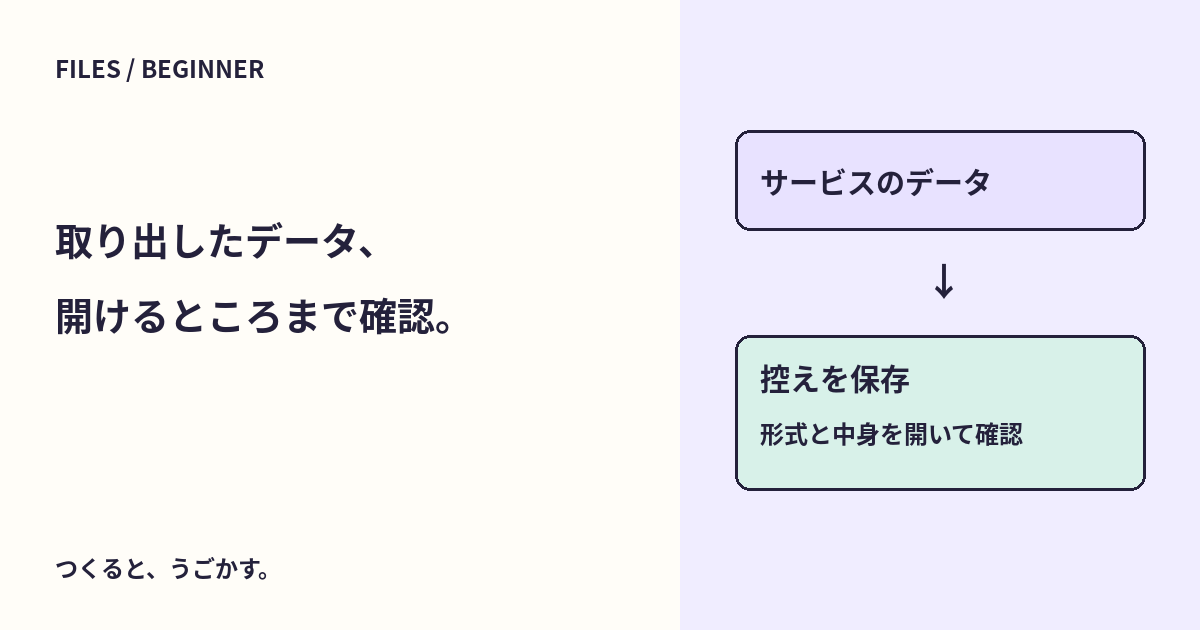 データのエクスポートとは？退会する前に、開ける控えを確認しよう