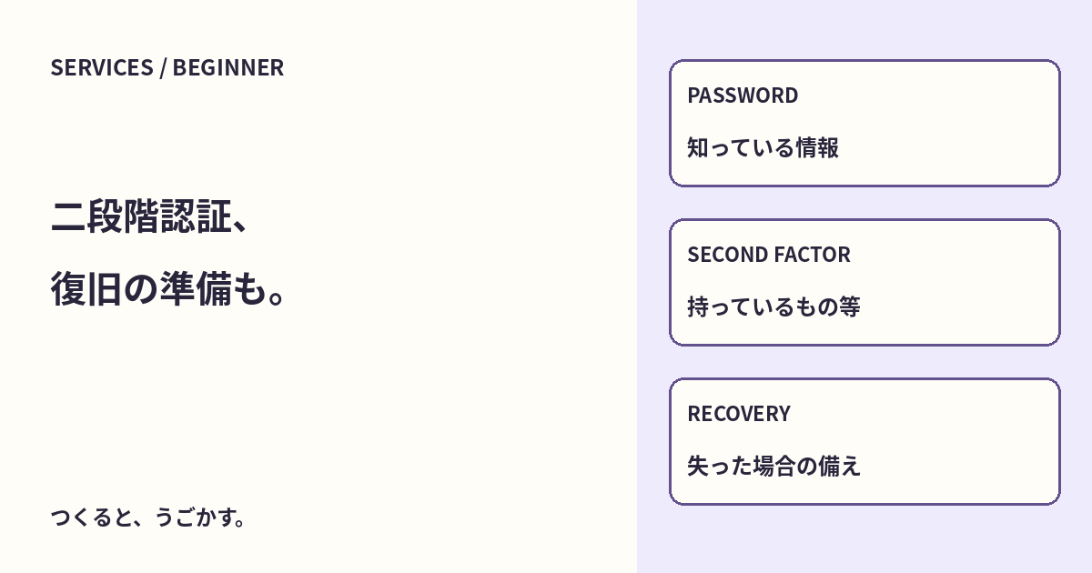 二段階認証って何?パスワードだけにしないログインの基本