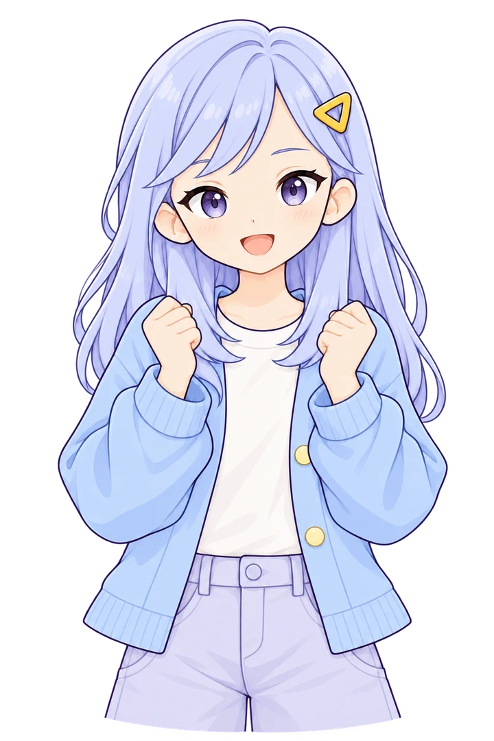 小さくガッツポーズをするこより